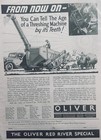 1936 John Deere Haying Equipment   Oliver Red River Special Combine Ads