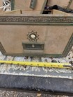Vintage Large Antique Cast Bronze Post Office Po Box Drawer     Greek Key   