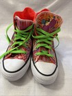 Converse Chuck Taylor All Star Digital Floral 6 White lava High Top Rare Neon
