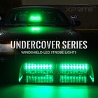 Xprite Green Led Emergency Dash Strobe Light  Interior Windshield Safety Warn   