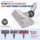 Upgraded Ball Wheel  Torque Cleaner Head Connector Compatible With Dyson Gray