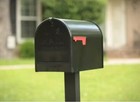 Stanley Black  Extra Large  Steel  Post Mount Mailbox