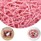 1 2 Lb Pink Crinkle Paper Filler Shredded Grass For Gift Baskets Wrapping
