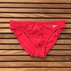 Speedo Men Red Solar Swim Brief Bikini Swimwear Size 30 32 34 36 38