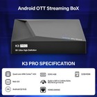 Super Box S6 6k We2usat K3 Pro  6k Android Tv Box Smart Wifi Voice Remote Radio