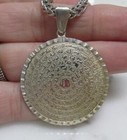 Asma-ul-husna 99 Allah Sterling Silver Pendant W  Sterling Chain 44 4g   2-f256