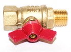 1 4  Female X Male Npt Mini Ball Valve T Handle Full Port  600 Wog 100-399th 