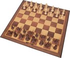 15  Portable Vintage Wooden Chess Set Large Wood Board Pieces Folding Travel Usa