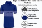 Boy s School Uniform Short Sleeve Polo Shirt Tagless  sizes  4-20  Nwt