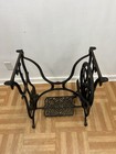 Vintage Cast Iron Sewing Table Base Metal Treadle Machine Stand Antique Domestic