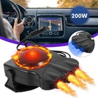 200w Heater Portable Heating Cooling Fan Defroster Demister For Car Truck 12v