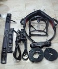 Horse Driving Harness Set Black Leather  collar Single Size Full cob pony mini