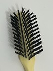 Vtg Unbranded Hair Brush Nylon Bristles 7 Inch Cream Plastic Handle