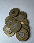 10 X Nyc New York City Subway Transit Tokens   five Boroughs  Type 1995-2003