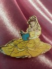 Disney Parks Princess Belle Reading Book Glitter Trading Pin 2016 Beauty Beast