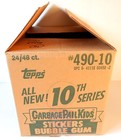 1987 Topps Garbage Pail Kids Gpk 10th Series Trading Card Empty Wax Box Case