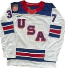 Connor Hellebuyck Usa White    26 Olympics Jersey Mens Large L Rare Winnipeg Jets
