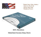 Queen 95  Waveless Waterbed Mattress For Hardside Beds