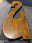 Vintage 6  Wood Letterpress Type Letter  s  Large Printing Block Printer   s Type