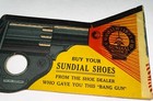 Rare Antique American Sundial Shoes Advertising  bang Gun  Revolver Pistol Ct 