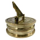 Pocket Brass Sundial Compass     Nautical Gift  Vintage Maritime Style