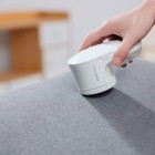 Battery Operated Fabric Shaver  Lint And Fuzz Remover With 2 Blades - White