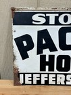 Vintage Advertising Sign Pacific Hotel Jefferson City  Mo Original Collectible
