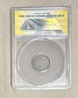 1866 Cn3c Three Cent Nickel Coin Anacs Genuine