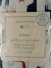 New pottery Barn Baby  harper Giraffe  Crib Fitted Sheet Organic Cotton  exc