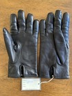 Alpo Black Nappa Leather Rabbit Fur Lined Gloves  Men s 8 5  made In Italy 