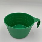 Vintage Mid Century Palco Camping Mess Kit Measuring Cup Green Plastic Scouts