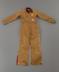 Carhartt Quilt-lined Duck Coveralls Jumpsuit Insulated Men s Sz 36 Reg  Brown