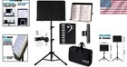 Full Metal Sheet Music Stand With Carrying Bag   Phone Holder - 5 In 1