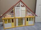 Vintage 1978 Mattel Barbie Dream House A Frame With Accessories 70s Collectors