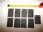 Lot Of 9 - 1 4  Rubber 2-1 8  X 3-1 4  Rectangular Rubber Pads With 1 4  Holes