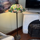 Massivetiffany Style Floor Lamp Stained Glass Multi Color 22    Shade 63    H Wow 