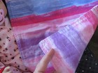 Flannel Baby Burp Cloth Pink Purple Sunset Design  Reversible Changing Pad Pets