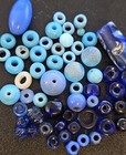 Asian Trade Beads Cultural Vintage Antique Old Glass Beads - Obo
