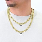 10k Yellow Gold Miami Cuban 9mm Monaco Link Chain Necklace Mens Womens 16 - 30 