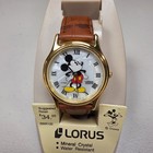 Vintage Disney Mickey Mouse Lorus Rrr100 Watch New Old Stock W  Display   Papers