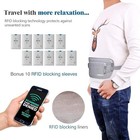 Money Belt For Travel Women And Men Slim Hidden Travel Wallet With Rfid Blocking