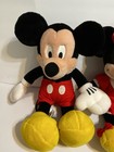 Vintage Mickey And Minnie Mouse 16    Plush Disneyland Tush Tag Walt Disney World