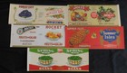 10 Different  Very Nice Vintage  Can Labels Lot   5
