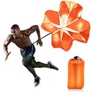 Running Speed Training  56 Inch Speed Drills Resistance Parachute Orange