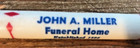 Vintage John A Miller Funeral Home Baltimore Md Advertising Bottle Can Opener
