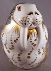 Royal Crown Derby Russian Walrus Figurine Paperweight 2004 - Gold Stopper