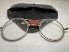 Rare Vtg  American Optical  Safety Glasses  W Original Leather Case