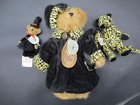 8  Bailey A Plush Boyds Bear Teddy With Leopard Coat Hat Miniature Halloween