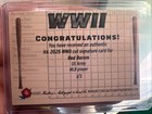 2025 Historic Autographs Ww 2 Red Borom Service First Auto  1 3 Us Army Mlb