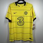 New Pulisic Chelsea 2021 2022 Away Authentic Football Soccer Jersey Cv7844-732